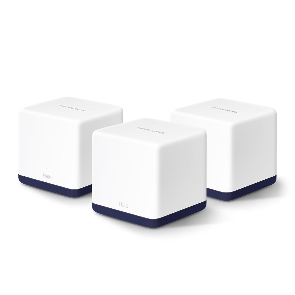 MERCUSYS Halo H50G AC1900 1.9 Gbps Whole Home Mesh Wi-Fi System | Smooth Streaming | 3x Gigabit Ports | MU-MIMO Beamforming MERCUSYS Halo H50G AC1900 1.9 Gbps Whole Home Mesh Wi-Fi System | Smooth Streaming | 3x Gigabit Ports | MU-MIMO Beamforming